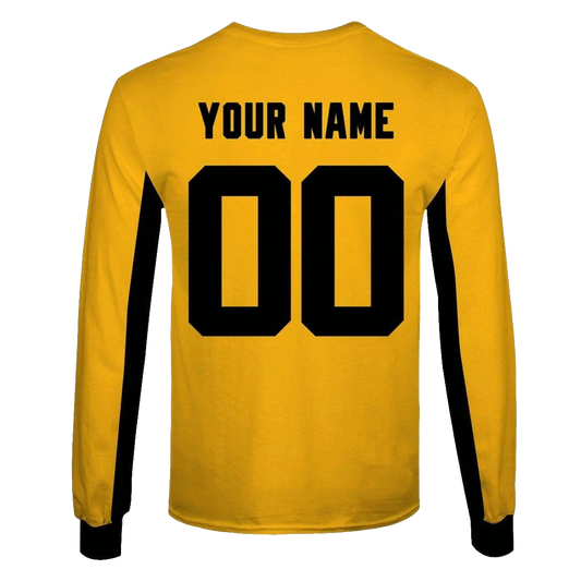 Personalized Pittsburgh Steelers 1933 Yellow Throwback Jersey AOP Sweatshirt - Moonbestprint