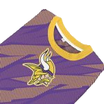 Personalized Minnesota Vikings Logo Stripe Motion Purple AOP Sweatshirt - Moonbestprint