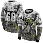 Personalized Minnesota Vikings Logo And Forest Silhouette AOP Sweatshirt - Moonbestprint