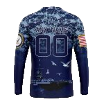 Personalized Minnesota Vikings Honor US Navy Veterans AOP Sweatshirt - Moonbestprint