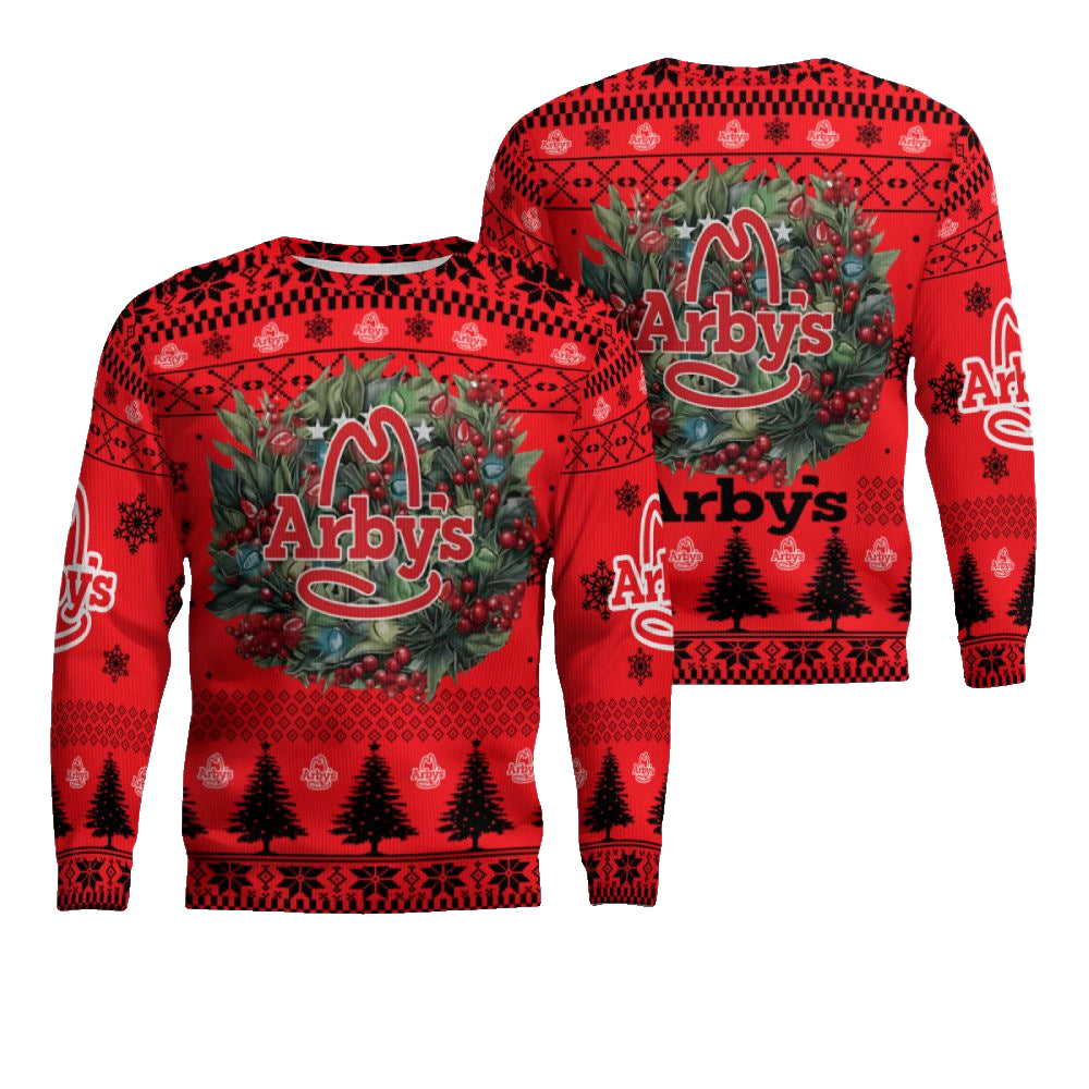 Arbys Logo Company Ugly Christmas Sweater – Moonbestprint
