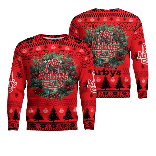 Arbys Logo Company Ugly Christmas Sweater – Moonbestprint