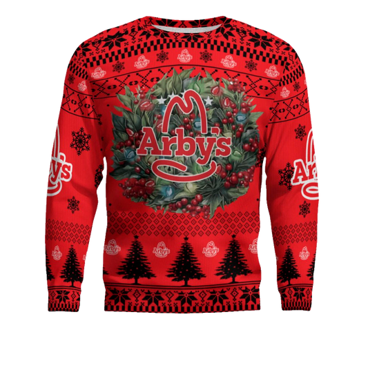 Arbys Logo Company Ugly Christmas Sweater – Moonbestprint