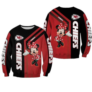 Kansas City Chiefs With Minnie Aop Sweatshirtâ  - Moonbestprint