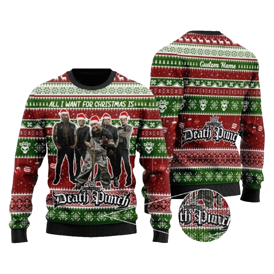 All I Want For Is Five Finger Death Punch Xmas Ugly Christmas Sweater – Moonbestprint