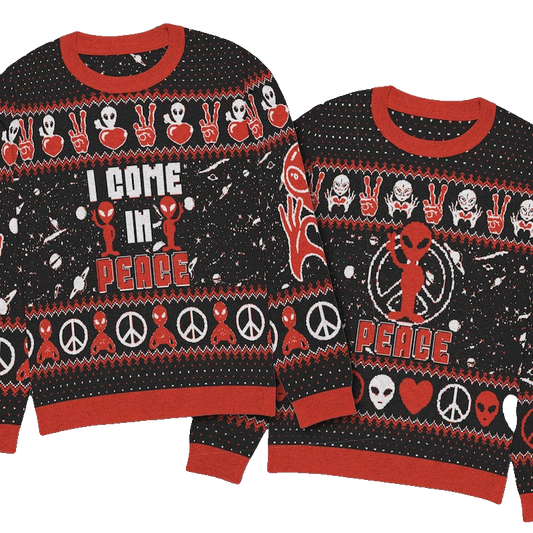 Alien I Come In Peace Ugly Christmas Sweater – Moonbestprint