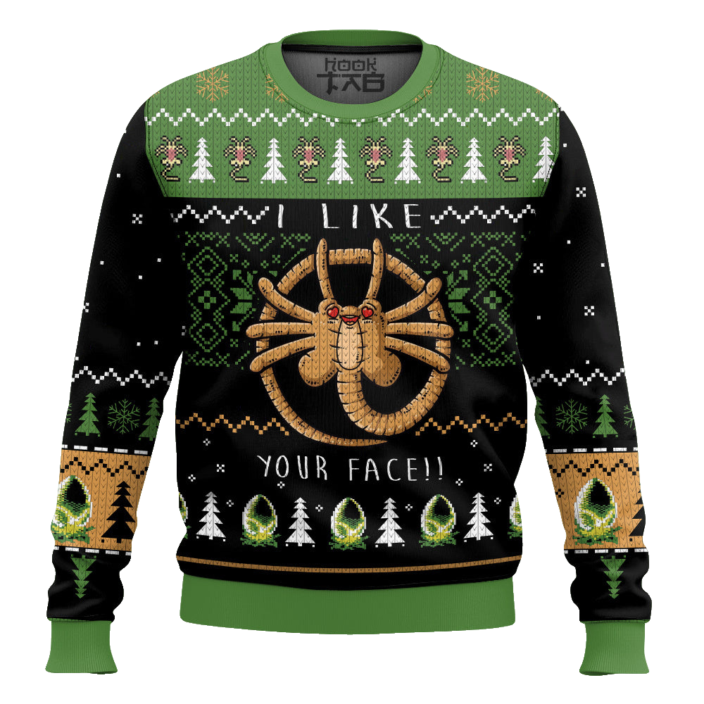 Alien Facehugger Ugly Sweater – Moonbestprint