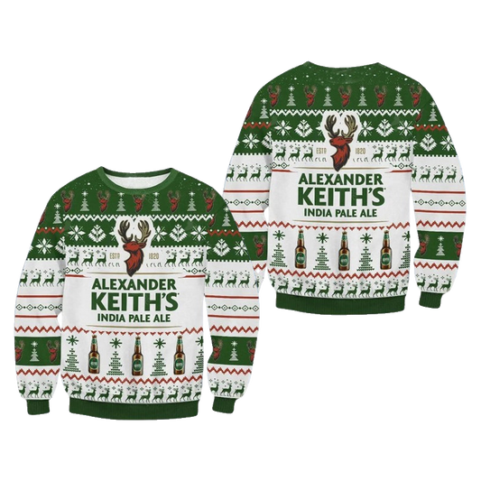 Alexander Keith Is Beer Ugly Christmas Sweater – Moonbestprint