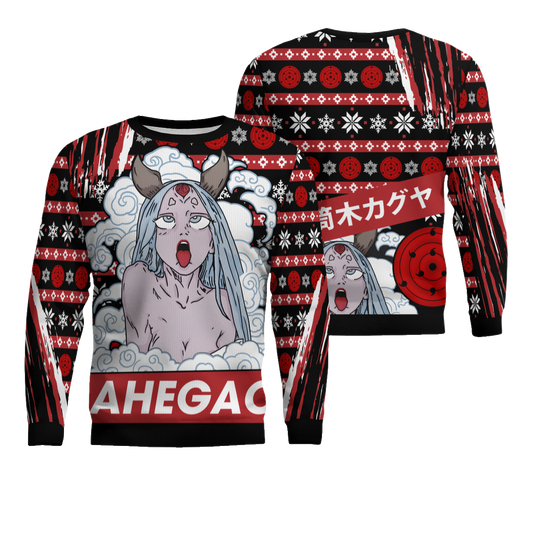 Ahegao Kaguya Shippuden Ugly Christmas Sweater – Moonbestprint