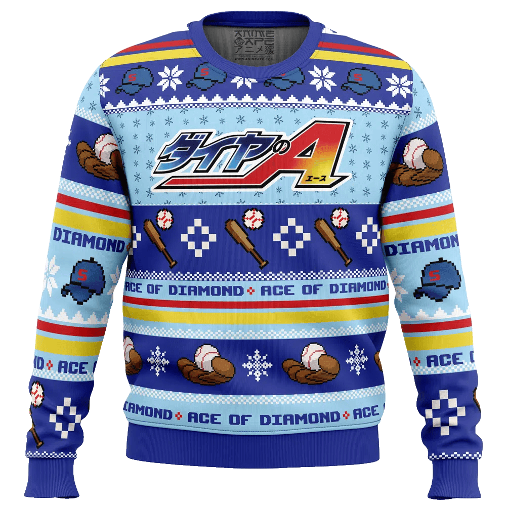 Ace Of Diamond Ugly Christmas Sweater – Moonbestprint