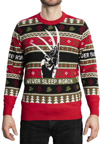 A Nightmare on Elm Street Freddy Krueger Never Sleep Again Ugly Christmas Sweater – Moonbestprint