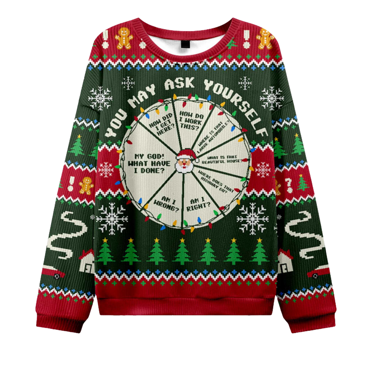 2026 You May Ask Yourself Ugly Christmas Sweater Moonbestprint