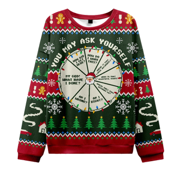 2026 You May Ask Yourself Ugly Christmas Sweater Moonbestprint