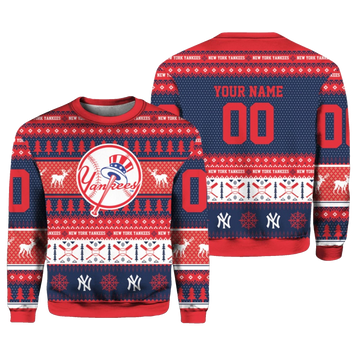 2026 Yankees Baseball Ugly Christmas Sweater - Moonbestprint