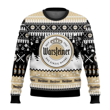 2026 Warsteiner German Beer Christmas Ugly Sweater Moonbestprint