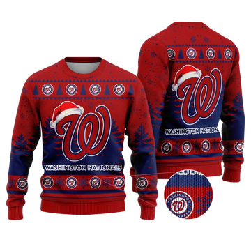 2025 Washington Nationals Snowflakes Christmas Ugly Sweater – Moonbestprint