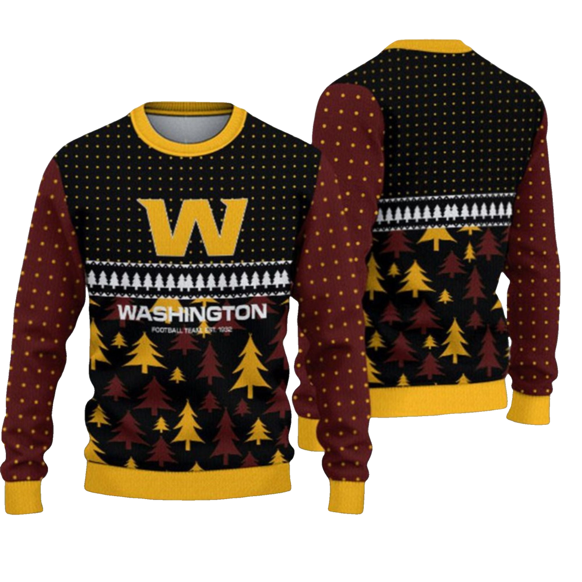 2026 Washington Festive Holiday Ugly Sweater - Moonbestprint