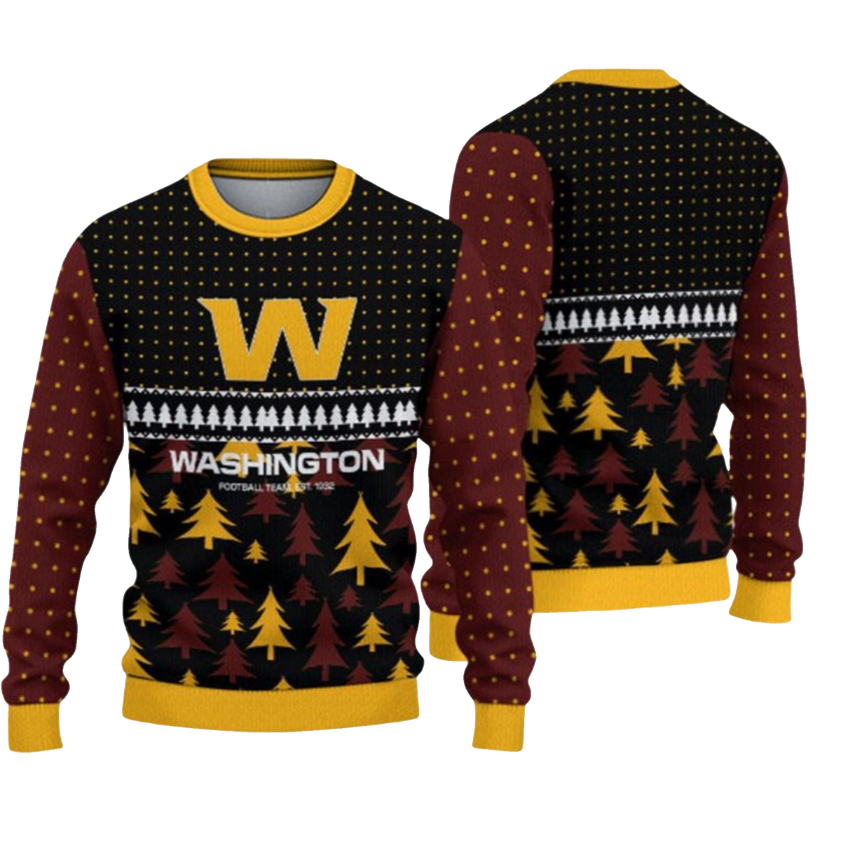 2026 Washington Festive Holiday Ugly Sweater - Moonbestprint