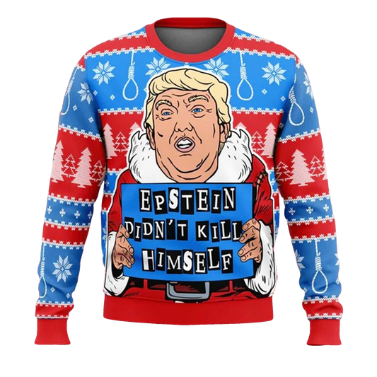 2026 Trump Epstein Didn’t Kill Himself Ugly Christmas Sweater Moonbestprint