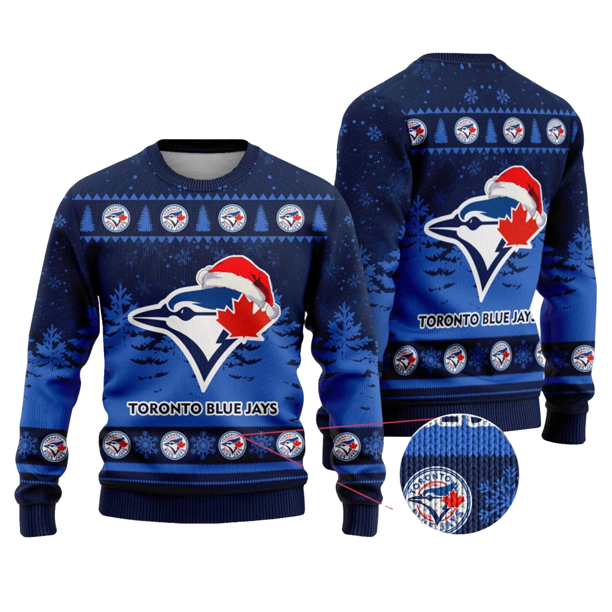 2025 Toronto Blue Jays Snowflakes Christmas Ugly Sweater – Moonbestprint