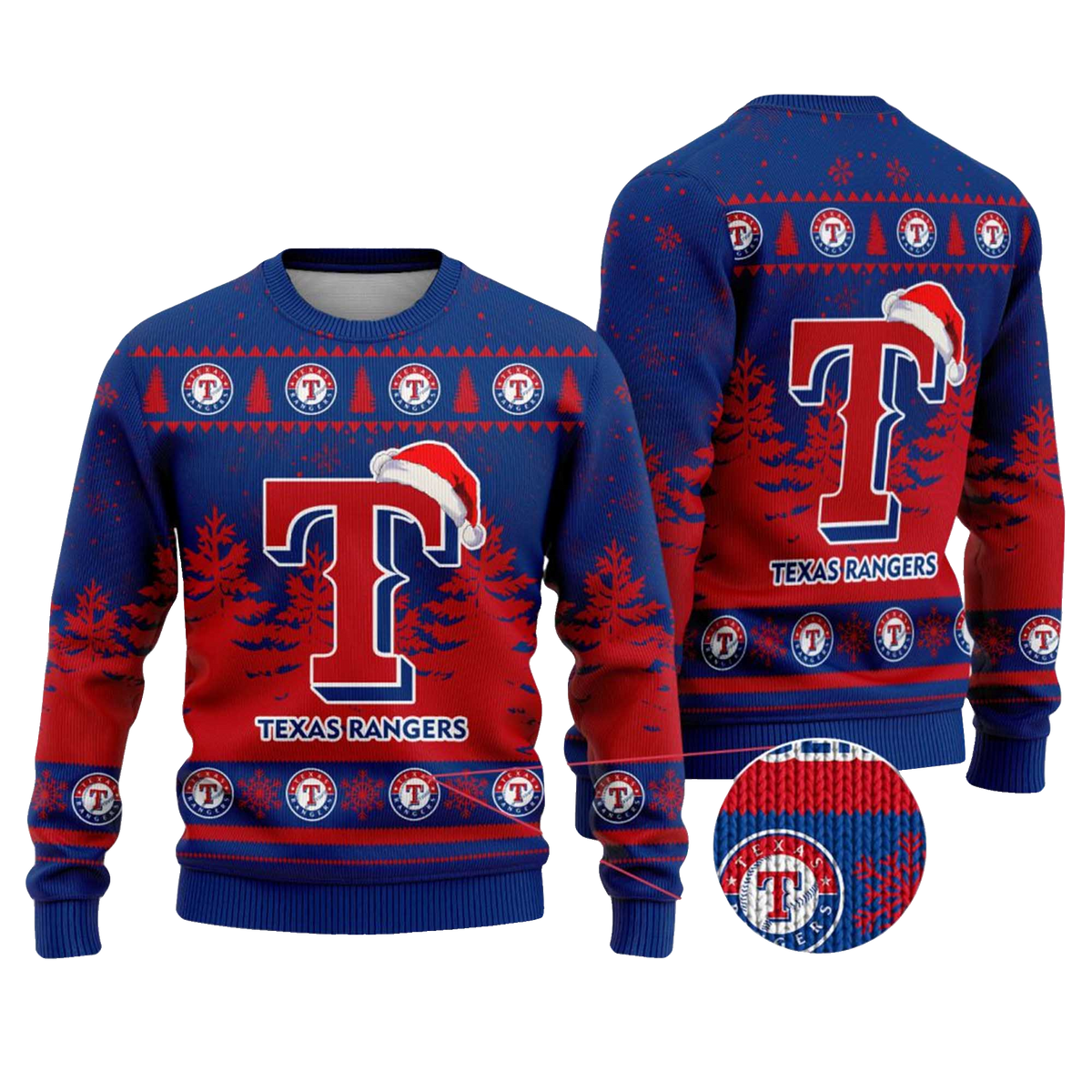 2025 Texas Rangers Snowflakes Christmas Ugly Sweater – Moonbestprint