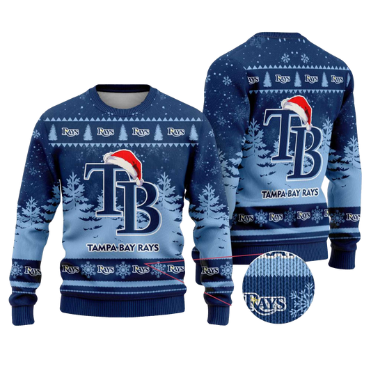 2025 Tampa Bay Rays Snowflakes Christmas Ugly Sweater – Moonbestprint