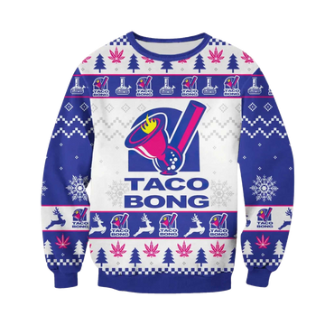 2026 Taco Bong Christmas Ugly Sweater Moonbestprint