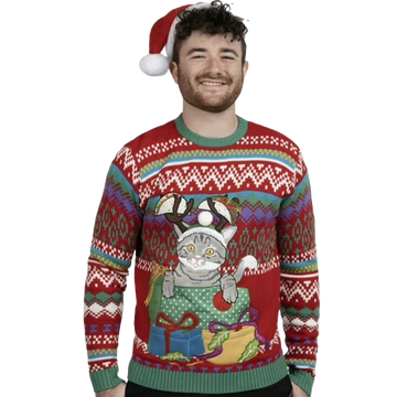 2026 Taco Cat Ugly Christmas Sweater Moonbestprint