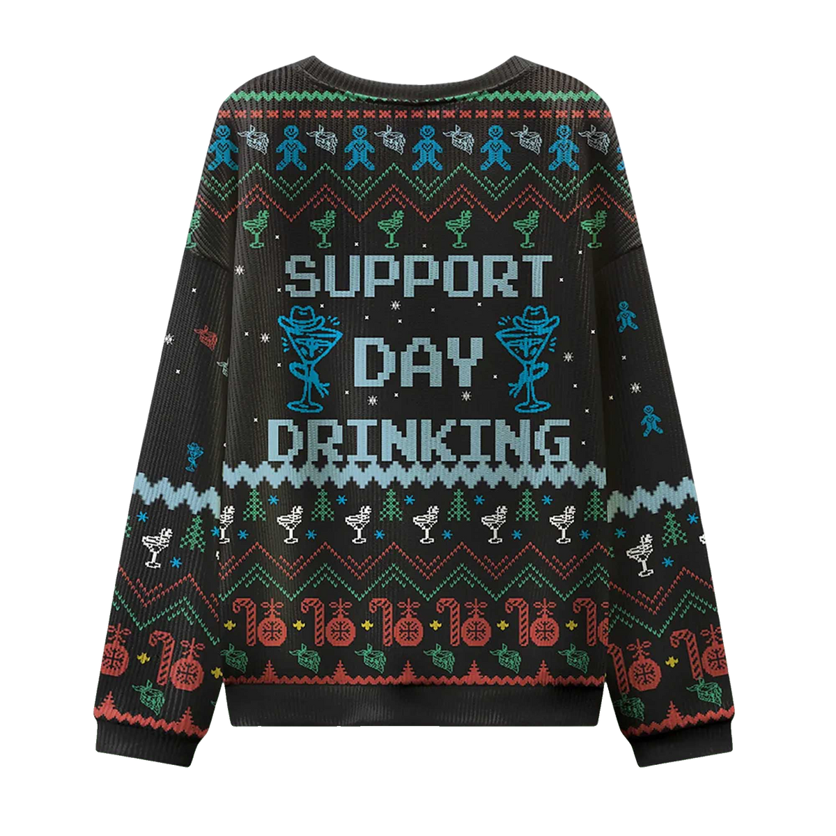 2026 Support Day Drinking Ugly Christmas Sweater Moonbestprint