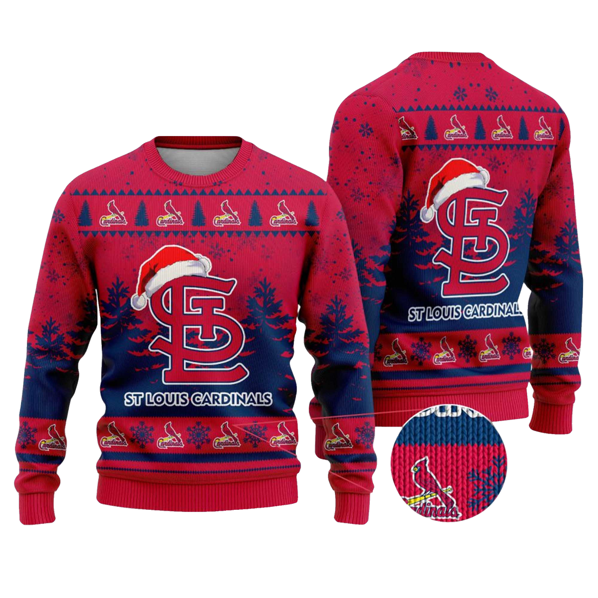 2025 St. Louis Cardinals Snowflakes Christmas Ugly Sweater – Moonbestprint