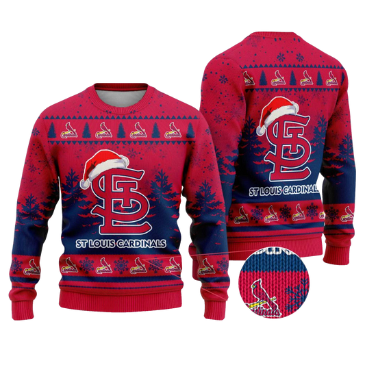 2025 St. Louis Cardinals Snowflakes Christmas Ugly Sweater – Moonbestprint