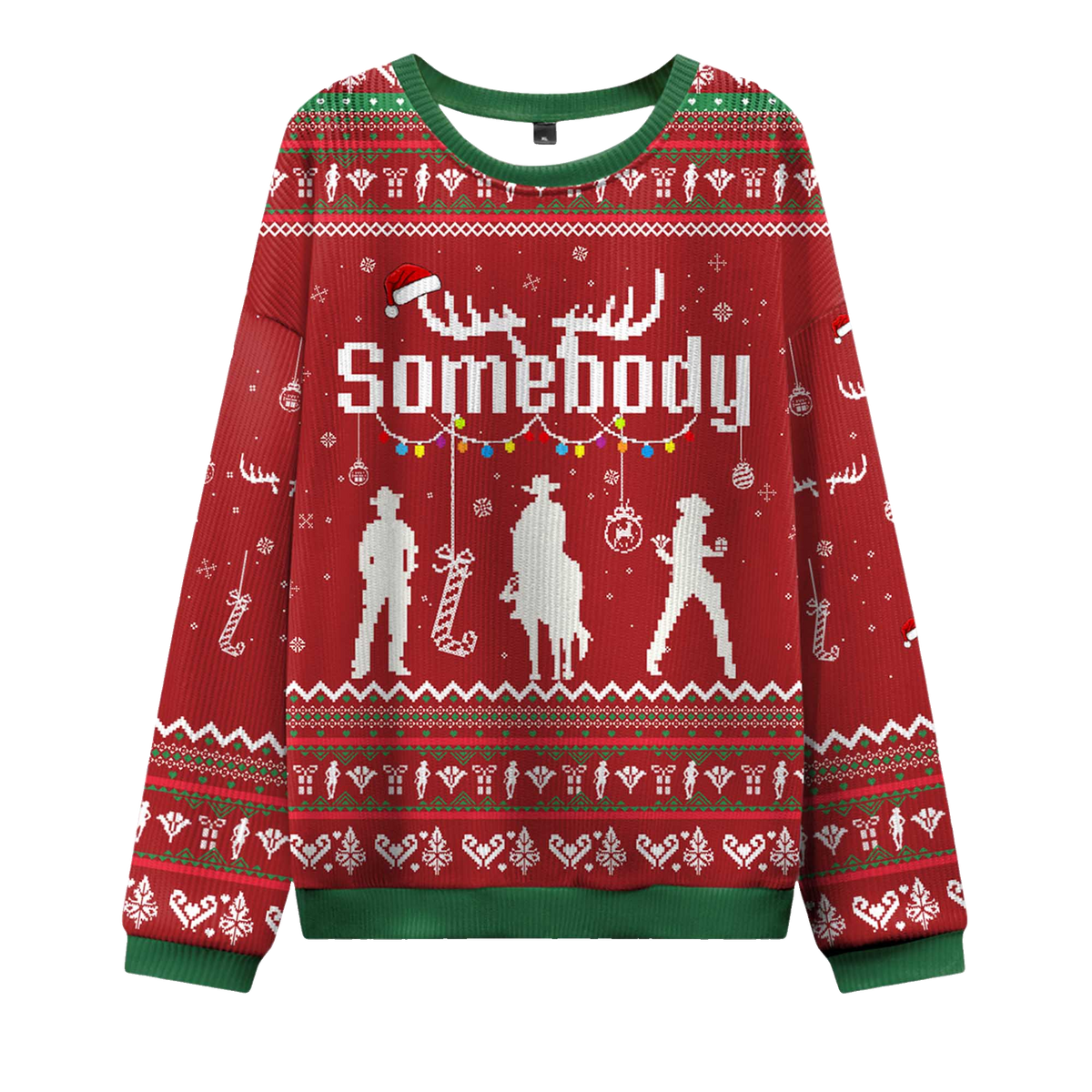 2026 Somebody's Problem Couple Ugly Christmas Sweater Moonbestprint