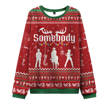 2026 Somebody's Problem Couple Ugly Christmas Sweater Moonbestprint