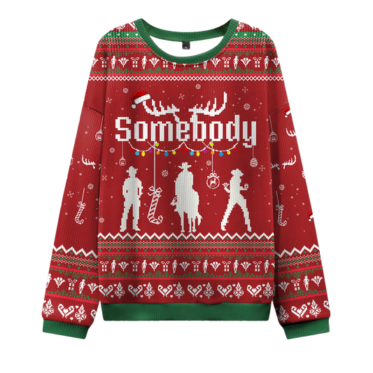 2026 Somebody's Problem Couple Ugly Christmas Sweater Moonbestprint