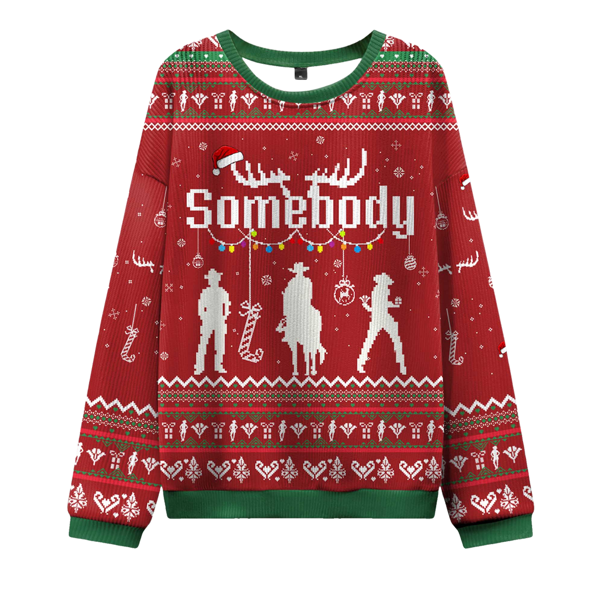 2026 Somebody's Problem Couple Ugly Christmas Sweater Moonbestprint