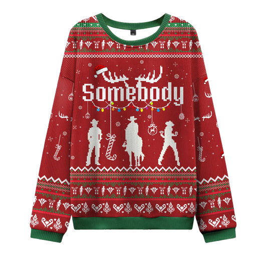 2026 Somebody's Problem Couple Ugly Christmas Sweater Moonbestprint