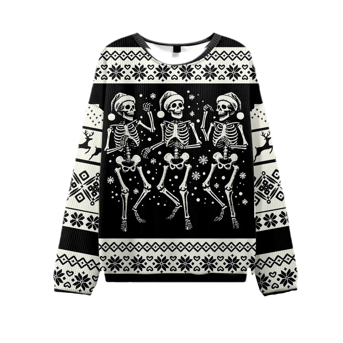 2026 Skeleton Dance Ugly Christmas Sweater Moonbestprint