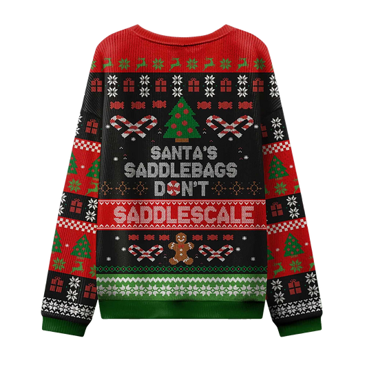 2026 Santa's Saddlebags Don't Saddlescale Ugly Christmas Sweater Moonbestprint