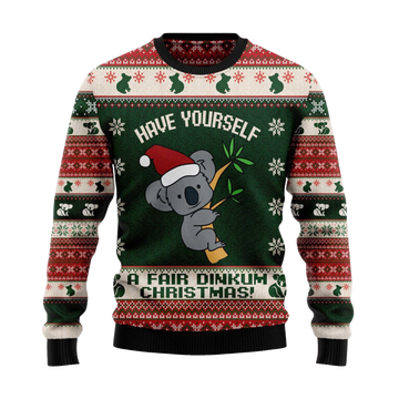 2026 Santa Koala Christmas Ugly Sweater Moonbestprint