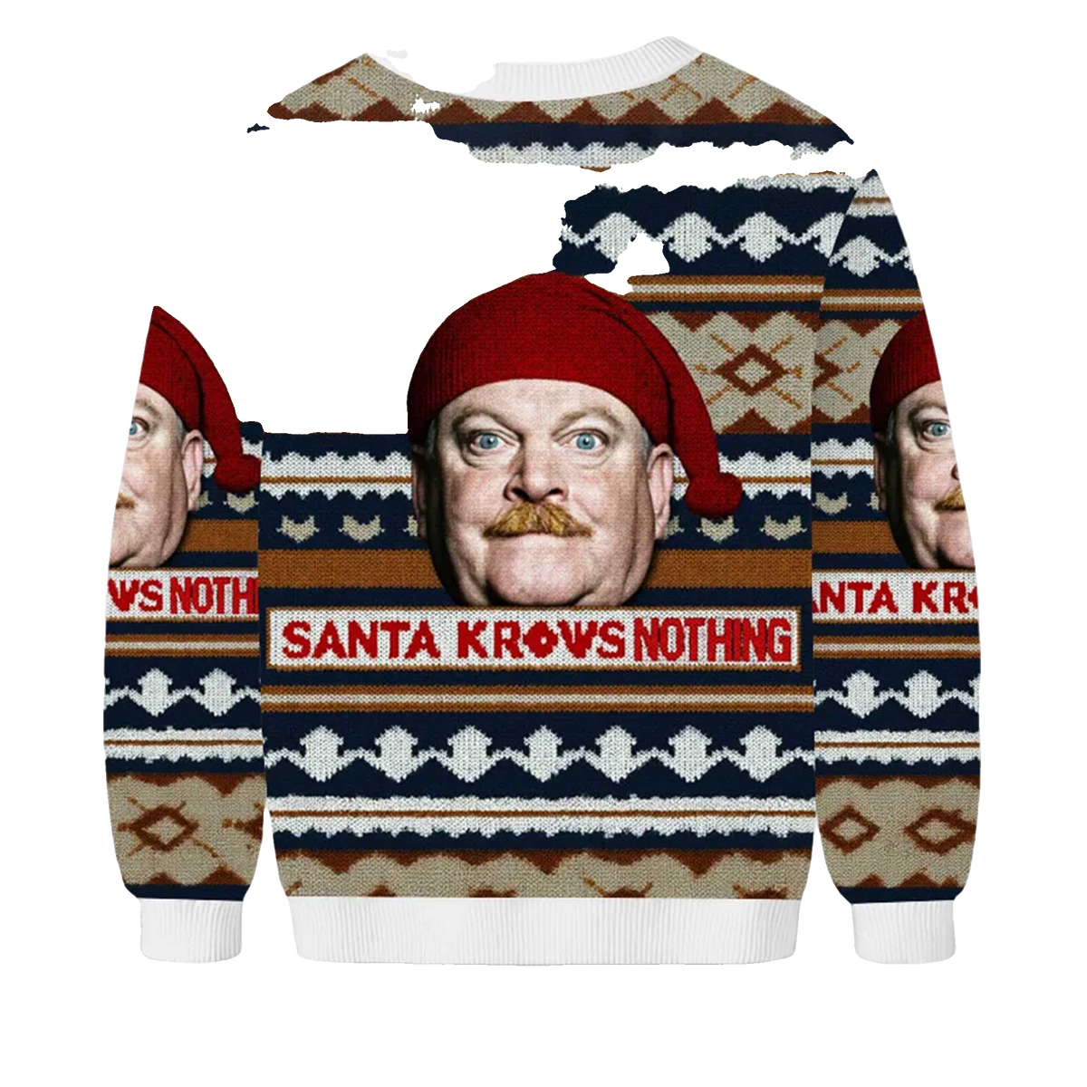 2026 Santa Knows Nothing Christmas Ugly Sweater Moonbestprint