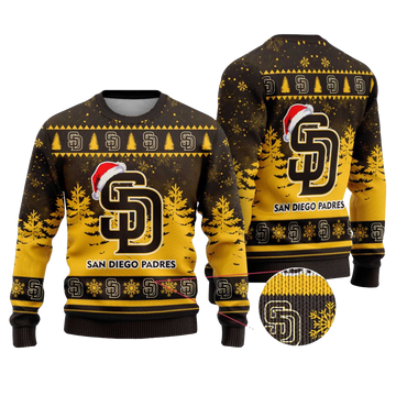 2025 San Diego Padres Snowflakes Christmas Ugly Sweater – Moonbestprint