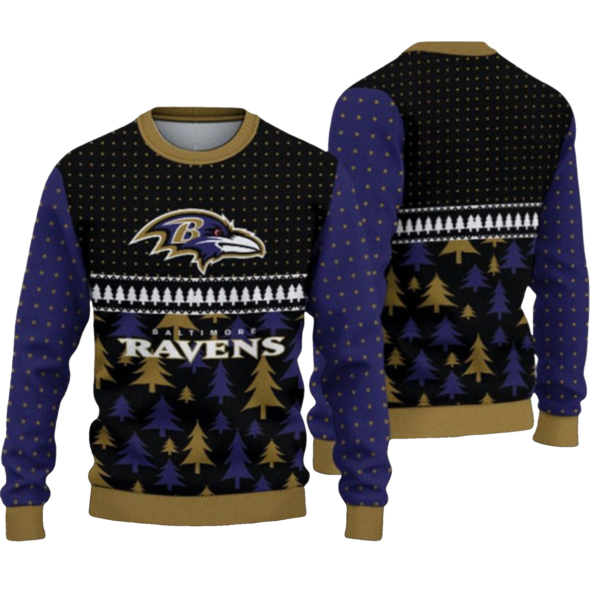 2026 Ravens Ugly Christmas Sweater - Moonbestprint
