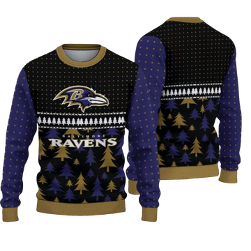 2026 Ravens Ugly Christmas Sweater - Moonbestprint