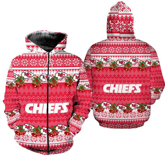 Kansas City Chiefs Christmas Limited Edition Unisex Hoodie Zip Up Hoodie Nla030610 - Moonbestprint