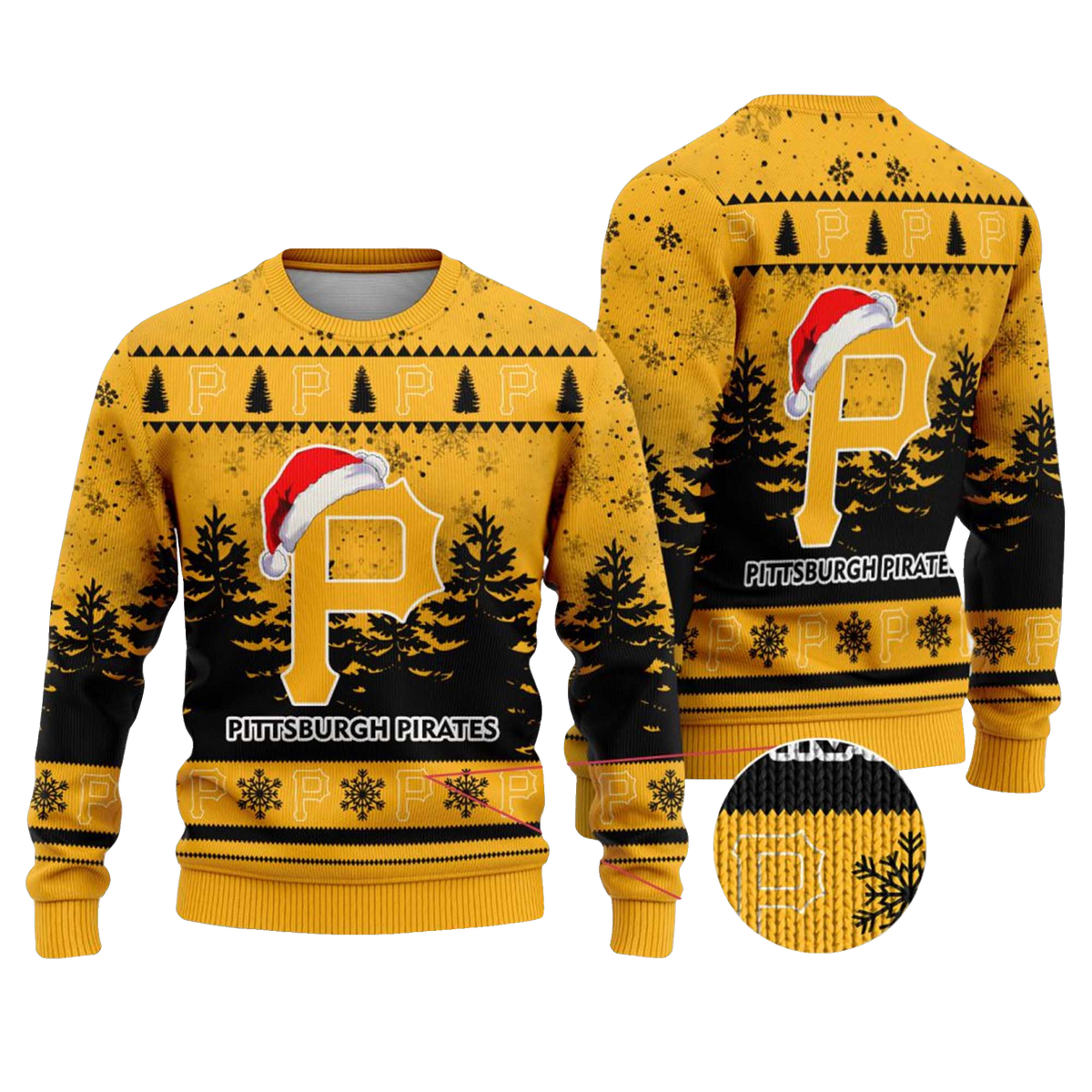 2025 Pittsburgh Pirates Snowflakes Christmas Ugly Sweater – Moonbestprint