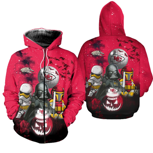 Kansas City Chiefs Star Wars Hoodie Zip Up Hoodienew023310 - Moonbestprint