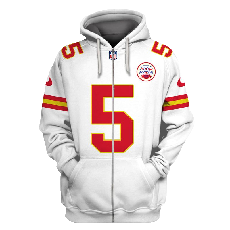 Tommy Townsend Kansas City Chiefs American Football Conference Champions Hoodie Zip Hoodie White - Moonbestprint