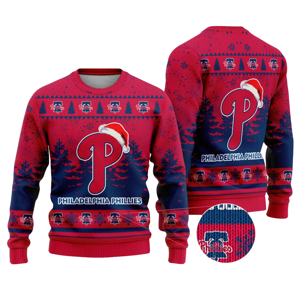 2025 Philadelphia Phillies Snowflakes Christmas Ugly Sweater – Moonbestprint