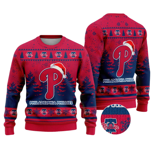 2025 Philadelphia Phillies Snowflakes Christmas Ugly Sweater – Moonbestprint