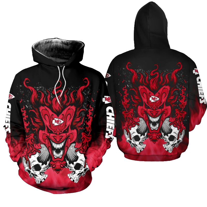 Kansas City Chiefs Clown Halloween Hoodie Zip Up Hoodie Nla025810 - Moonbestprint
